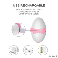 JoyPark 7-Modus Saug-Klitoris-Stimulator Zungen-Vibrator Nippel-Sauger Mini-Ei-Vibrator USB-Aufladbar IPX5