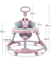 Marche-bébé pliable pour apprendre à marcher, jouet populaire pour bébés avec roues pliables faciles à utiliser et fonctionnalités interchangeables