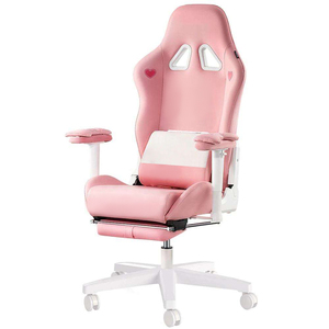 WSX0021wholesale <span class=keywords><strong>Chaise</strong></span> <span class=keywords><strong>de</strong></span> course rose à motif <span class=keywords><strong>de</strong></span> dessin animé mignon avec repose-pieds pour filles Chaises <span class=keywords><strong>de</strong></span> jeu - Product Image 4