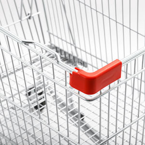 125L Duitse stijl stalen 4-wiel winkelwagentje boodschappenkarretjes - Product Image 6