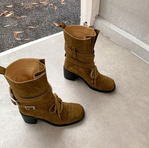 Botas de Invierno para Mujer, con Suela Gruesa, de Media Altura, de Cuero Vacuno y Piel de Oveja, Estilo Chelsea, Color Blanco Humo, Transpirables - Product Image 2