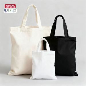 Sac fourre-tout en coton écologique grande capacité réutilisable, sac à bandoulière DIY, sac de courses pliable, sac de shopping en toile personnalisable - Product Image 3