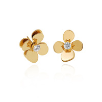Boucles d'oreilles en acier inoxydable plaqué or 18 carats, accessoire de mode pour usage quotidien, gravure personnalisable, vente en gros B2B