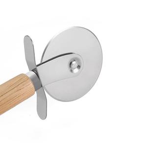 Juego de piedras para <span class=keywords><strong>pizza</strong></span> para exteriores con soporte de hierro, herramientas para hornear, cortador de <span class=keywords><strong>pizza</strong></span> de una sola rueda - Product Image 3