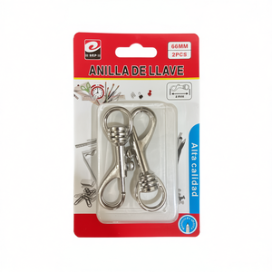 Anelli Portachiavi in Metallo di Alta Qualità, 66mm, 2 Pezzi - Product Image 1