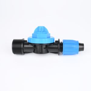 Vanne sans fuite, filetage mâle de 3/4 pouces à ligne <span class=keywords><strong>goutte</strong></span> à <span class=keywords><strong>goutte</strong></span> de 16mm ou <span class=keywords><strong>tuyau</strong></span> en PE avec écrou de blocage pour jardin d'irrigation de serre - Product Image 4