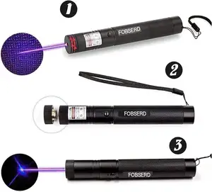 Fernbedienung taktischer lila Strahl mit USB-Aufladung, einstellbarer Fokus-Lichtzeiger, geeignet für Nachtastronomie