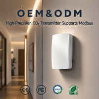 Monitor de IAQ de Alta Precisión, Sensor de CO2 Modbus RTU para Sistemas BMS de Oficinas de Lujo, Sensor de Calidad del Aire Interior de Alta Precisión, Venta al por Mayor