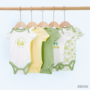 Conjunto de Ropa de 5 Piezas para Bebé Niña, 100% Algodón, Mono Moderno para Primavera - Product Image 6