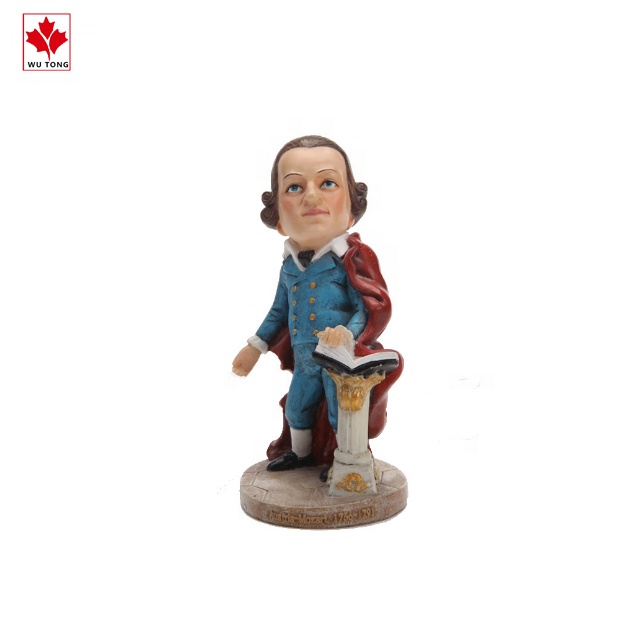Полимерная поплавок на заказ для украшения автомобиля, статуя Моцарта, подарок