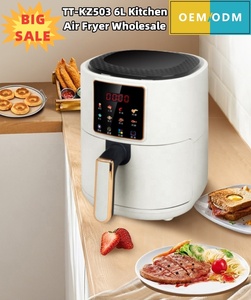 Freidora de aire multifunción para Pizza, freidora de aire eléctrica doméstica, <span class=keywords><strong>horno</strong></span> cuadrado, freidora de aire digital con pantalla táctil de 6L - Product Image 5