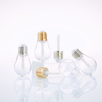 Mini tube à lèvres transparent DIY, conteneur cosmétique vide en plastique avec surface givrée, bouchon à vis, revêtement UV, 27 mm