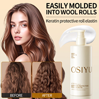 Crème Coiffante Kératine OEM Marque Privée pour Boucles, Protectrice, à l'Élastine, Rehausseur de Boucles, Volumisante et Hydratante pour Soins Capillaires