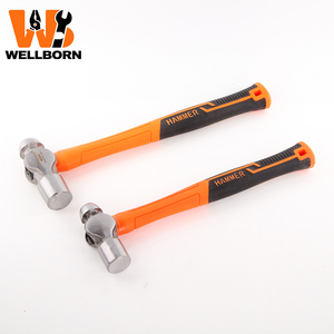 Marteau à clous sphérique à double tête WELLBORN C-004 30cm, manche antidérapant, pour le travail des métaux, usage industriel, personnalisable OEM - Product Image 1