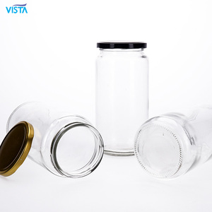 VISTA Lọ Thủy Tinh Đựng Sốt Bơ Đậu Phộng Vừng Lọ Mason Lọ Thủy Tinh Mứt Thạch Kín Lọ Đựng Thực Phẩm Có Nắp Kim Loại - Product Image 1