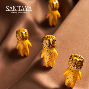 子供用部屋またはキッチンワードローブ用の家具ノブかわいい食器棚ハンドルキャビネットの引き出し漫画動物デザインセラミック引き出し - Product Image 2