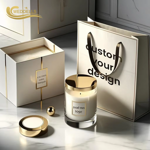 लक्जरी सुगंधित मोमबत्ती उपहार सेट, घर के लिए सोया मोम से हस्तनिर्मित, आराम और क्रिसमस उपहार - Product Image 1