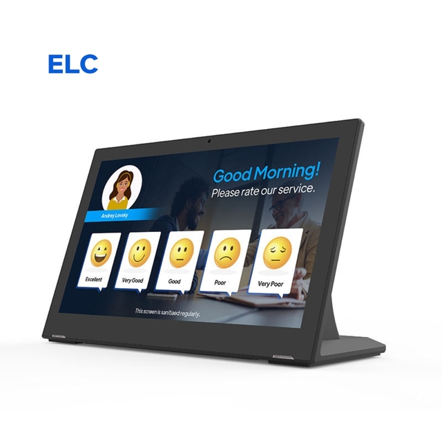 New L Shape 17.3 Inch Touch Screen RK3566 Android 11 Business Hotel Room Ordering System Wi-Fi POE NFC Desktop Tablet