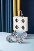 Ensemble de bols en céramique pour la maison Cadeau de pendaison de crémaillère pour les vacances au supermarché Ensemble de bols en céramique de 4.5 pouces Vaisselle Coffret cadeau
