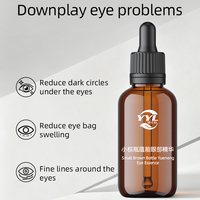 Sérum Énergisant pour les Yeux en Petite Bouteille Marron – Soin Quotidien Contre les Cernes et les Ridules, Nourrit, Raffermit et Lisse la Peau Sous les Yeux