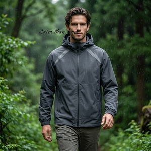 European Size Wholesale Men's Windbreaker <strong>Jackets</strong> 2026 Spring Autumn New Fashion Hooded Zipper Outdoor <strong>Light</strong> <strong>Jackets</strong> for Men - Product Image 1