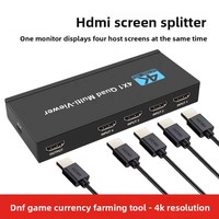Hardrock Metal 4K para Switcher 4 en 1, Conmutación sin Interrupciones, Divisor de Video de 4 Vías 1080P 4K
