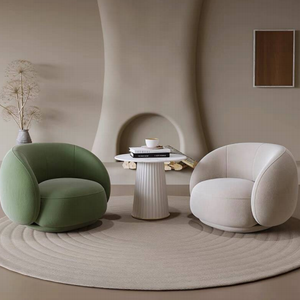 Nordique de haute qualité Teddy Boucle tissu salon chaise longue Style canapé simple chaise <span class=keywords><strong>Pacha</strong></span> - Product Image 4