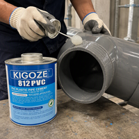 Ciment pour tuyaux en PVC transparent KIGOZE 812, pour la plomberie, les piscines, l'irrigation, l'eau potable, les systèmes de drainage et de ventilation