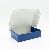 Boîte d'emballage personnalisée extra résistante pour vêtements et chaussures, couleur blanche, en carton ondulé, pour envoi express avec livraison plate