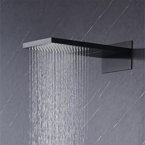 Pommeau de <span class=keywords><strong>douche</strong></span> à effet pluie rectangulaire monté au plafond avec <span class=keywords><strong>douche</strong></span> à cascade murale <span class=keywords><strong>eau</strong></span> chaude/froide Connect - Product Image 2