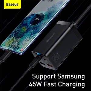 Baseus 65W <span class=keywords><strong>GaN3</strong></span> Pro Desktop-Schnellladegerät 2C+2U 4-in-1 Adapter CCGP040101 für Alle Smartphones, Laptops und Notebooks - Product Image 5