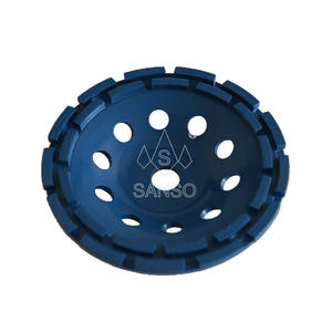 <span class=keywords><strong>Disque</strong></span> abrasif diamant haute dureté en forme de tasse <span class=keywords><strong>à</strong></span> double rangée de 100mm OEM pour granit, marbre, céramique, porcelaine, <span class=keywords><strong>béton</strong></span> - Product Image 1