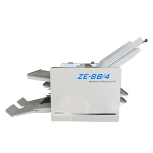 Máquina Plegadora de Papel Automática Pequeña de Precisión para Oficina Comercial, Plegado de Documentos y Folletos en 4 Partes - Product Image 1