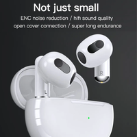 Écouteurs sans fil Bluetooth TWS Pros Noise Reduction Air Mini Buds Pro S, étanches, intra-auriculaires, avec micro pour le sport