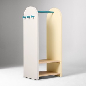 Porte-manteau en bois de style moderne petite armoire de rangement pour la décoration de meubles de chambre à coucher pour enfants