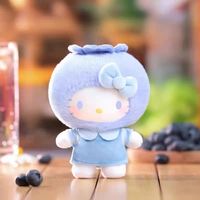 Populaire 100% véritable 6 pièces/boîte Sanrios bonjour Kittyed fruité paradis série aveugle boîte vinyle peluche poupées beau sac breloques jouets