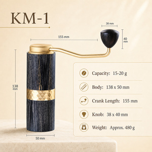 เครื่องบดกาแฟแบบแมนนวล OEM ODM พร้อมใบมีดเหล็ก 420, ปรับระดับได้แบบขั้นบันได และมือ<span class=keywords><strong>หมุน</strong></span>แบบพกพาสำหรับเอสเพรสโซและกาแฟดริป - Product Image 5