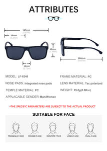 <span class=keywords><strong>Gafas</strong></span> <span class=keywords><strong>de</strong></span> Sol KAJILA <span class=keywords><strong>de</strong></span> Moda, con Logotipo Personalizado, Cuadradas, <span class=keywords><strong>Polarizadas</strong></span> TAC, Protección UV400, para Pesca y Buceo, para Hombre - Product Image 6