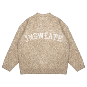 Pull en tricot personnalisé OEM ODM 7GG, <span class=keywords><strong>laine</strong></span> pure, acrylique, polyester, lettres jacquard, col rond, pull en tricot pour <span class=keywords><strong>homme</strong></span> - Product Image 1