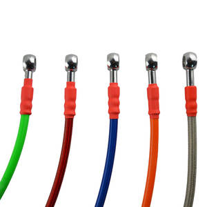 Línea de freno de manguera de aceite de motocicleta trenzada de acero inoxidable de 120cm - Product Image 1
