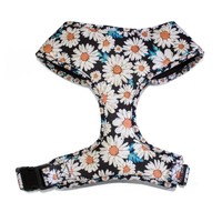 Ensemble de harnais pour chien à imprimé floral, vente en gros, OEM ODM, harnais rembourré, collier, laisse, bandana pour chiens de petite et moyenne taille