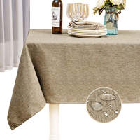 Nappe unie imperméable et anti-poussière, sur mesure, rectangulaire ou carrée, pour fêtes, buffets et mariages