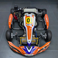 X-KART - Go Kart de Pedales para Niños, de un Solo Asiento, 160cc, de Gasolina, para Pistas al Aire Libre, con Diseño Ligero