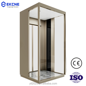 Ascenseur de villa en acier inoxydable <span class=keywords><strong>neuf</strong></span> avec traction sans engrenages, design moderne, fonctionnement fluide et vues panoramiques - Product Image 1