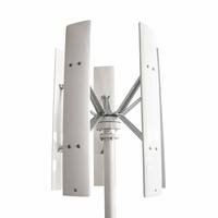 Éolienne à axe vertical GWH-3KW omnidirectionnelle sans dérive, vitesse de démarrage faible de 2,5 m/s pour régions à vent faible VAWT