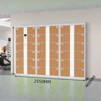 Casier de rangement intelligent en acier Casiers de livraison de colis intelligents modernes pour centre commercial hôpital extérieur école supermarché hôtel