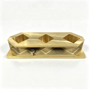 Moldes para Cubos de Mortero de 3 Cavidades - 2"x2" de Latón de Alta Precisión (1%) con Protección IP55, Cumplen con ASTM C87 y AASHTO T71 - Product Image 1