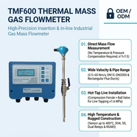 Alat Pengukur Aliran Gas TMF600 Thermal Mass 1 Percent FS IP65 400 Celcius untuk Pipa DN15 hingga DN2000 dan Saluran Persegi