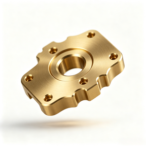 Piezas de latón mecanizadas por CNC personalizadas OEM, fresado de precisión para la base de montaje del modelo MU-06, instrumento no estándar - Product Image 3