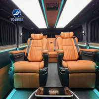 Canapé-lit en cuir personnalisé de luxe VIP de haute qualité OEM, siège de voiture inclinable réglable pour Toyota Hiace